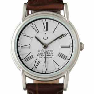 Dam kapten Frakt Crew minnesstund Armbandsur