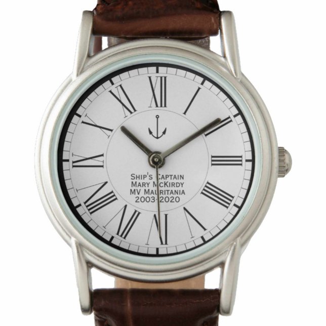 Dam kapten Frakt Crew minnesstund Armbandsur (Skapare uppladdad)
