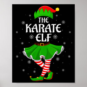 Dam Karate Alv Jul Familj Flickor Kvinnor Alv Poster