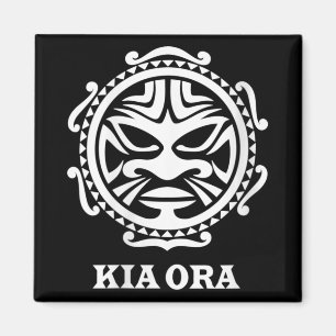 Dam Kia Ora Maori-kultur Symbol Haka-dans Ny Magnet
