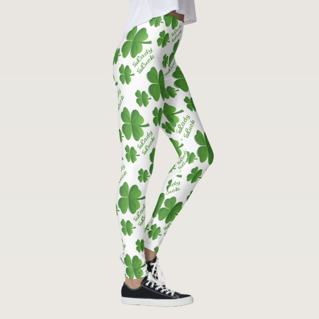 Dam Klöver St. Patrick's Day Leggings (Höger)