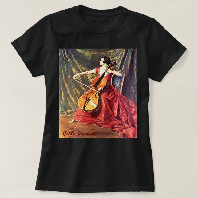 Dam konsten Cello T-Shirt (Design framsida)