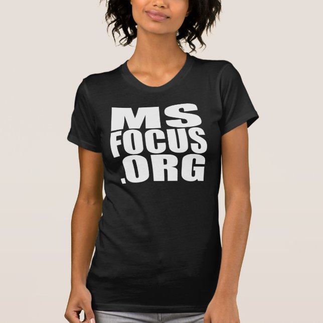 Dam kort-muff msfocus.org utslagsplats tee shirt (Framsida)