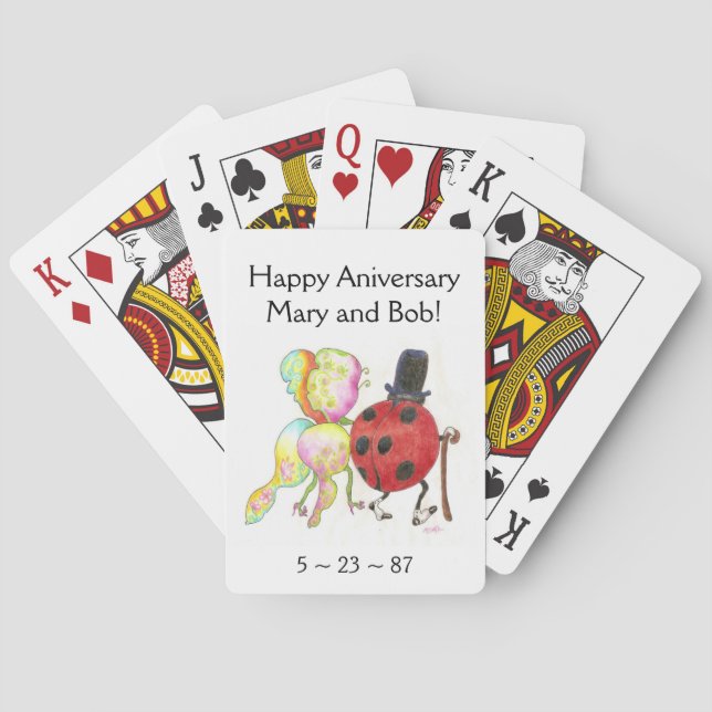 Dam Kryp-kort Spel Kort (Baksidan)