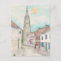 Dam kyrka, Brygge Belgium Cityscape