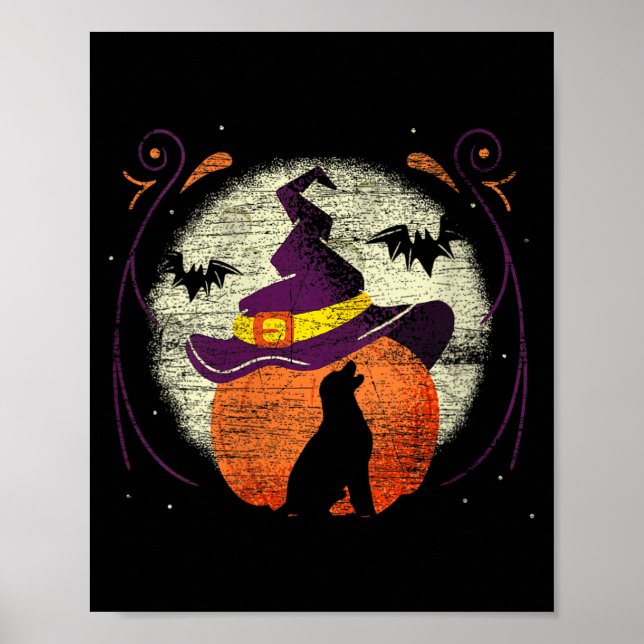 Dam Labrador Halloween Hund Poster (Framsidan)