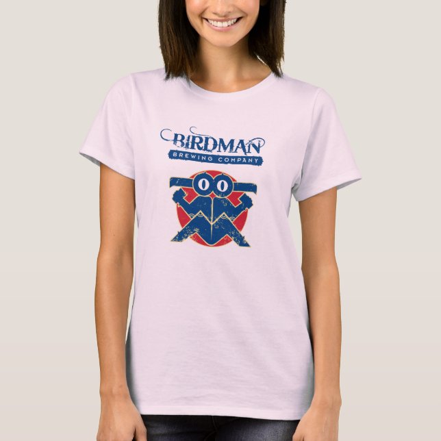 Dam Långärmad (Passande) - Birdman Brewing Tee Shirt (Framsida)