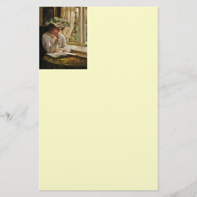 Dam-läsning efter fönster brevpapper (Framsida)