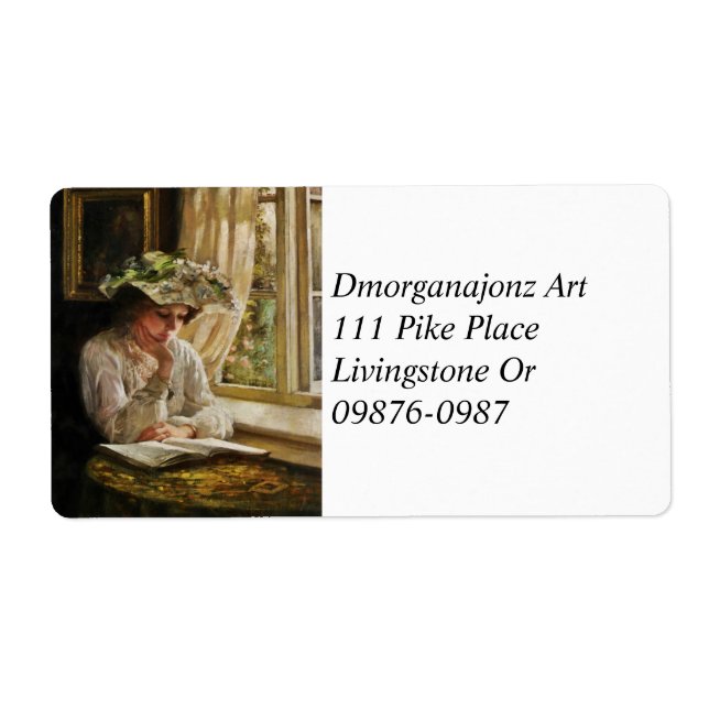 Dam Läsning via fönster Fraktsedel (Framsidan)