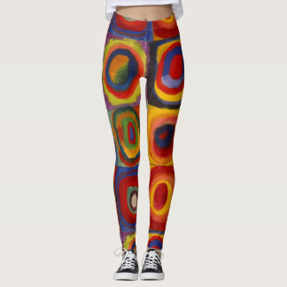 Dam Leggings med Kandinsky's Squares