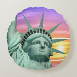 Dam Liberty and Sunrise Rund Kudde