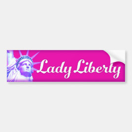 Dam Liberty Bright Mod Bumper Sticker Bildekal