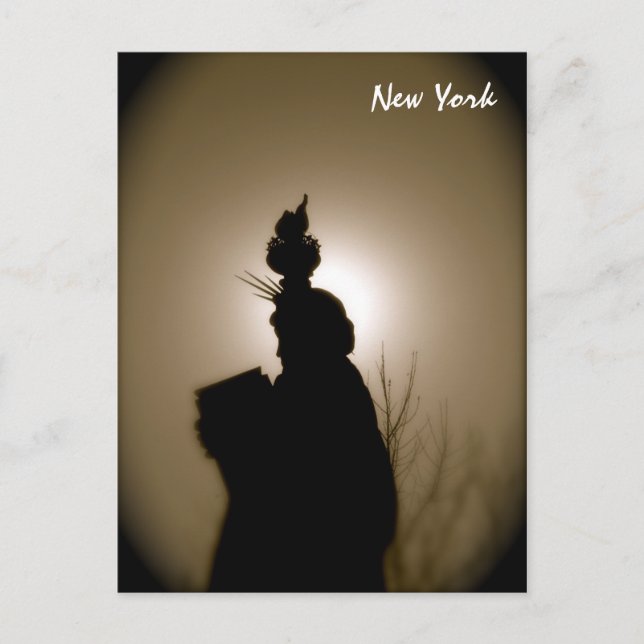 Dam Liberty i all sin gloria Vykort (Framsida)