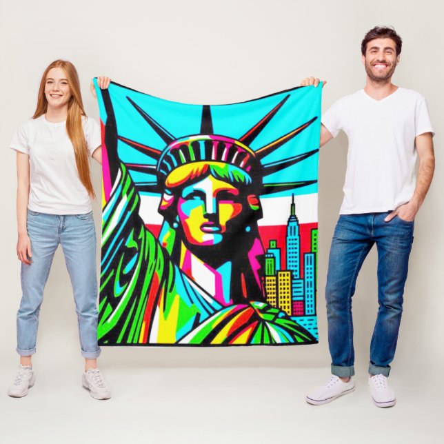 DAM LIBERTY-NYC GROOVE FLEECEFILT (På plats)