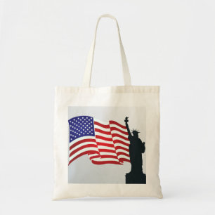 Dam Liberty och American Flagga Tygkasse