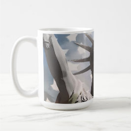 Dam Liberty och Amerikanska Flagga Kaffemugg