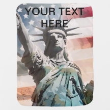 Dam Liberty och den amerikanska Flagga Anpassnings