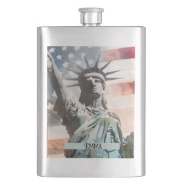 Dam Liberty och det amerikanska Flagga tullnamn Fickplunta