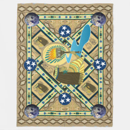 "Dam Liberty of the Nile" Art Fleece Blanket