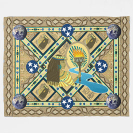 "Dam Liberty of the Nile" Art Fleece Blanket
