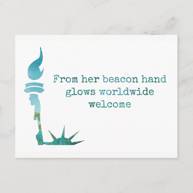 Dam Liberty Protest-vykort Vykort (Framsida)