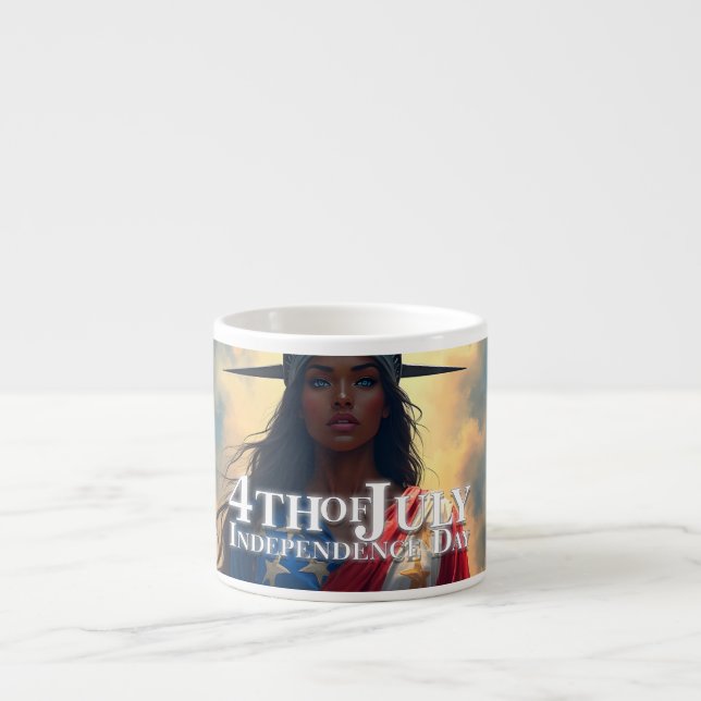 Dam Liberty Reimagy - Frihetens nya Ansikte Espressomugg (Framsidan)