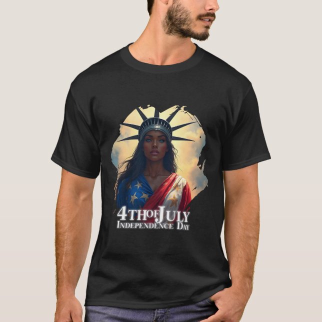 Dam Liberty Reimagy - Frihetens nya Ansikte T Shirt (Framsida)