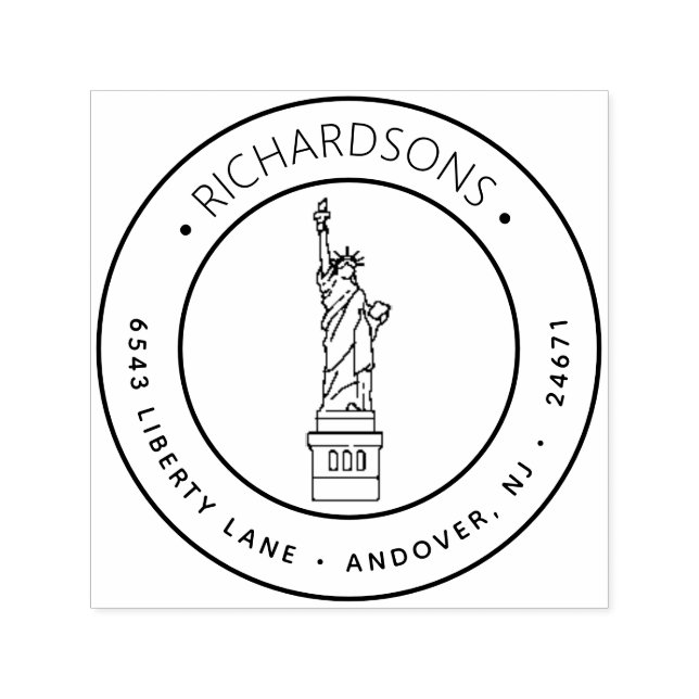 Dam Liberty Returadress Självfärgande Stämpel (Design)
