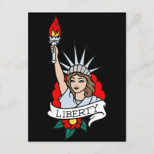 Dam Liberty Tattoo Vykort