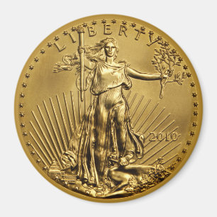 Dam Liberty US Guld Biet Magnet