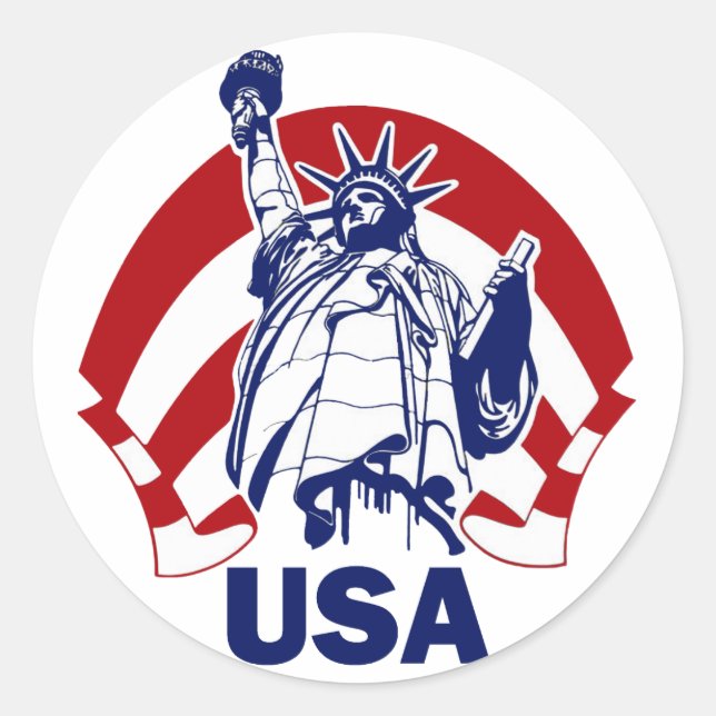 DAM LIBERTY USA RUNT KLISTERMÄRKE (Framsida)