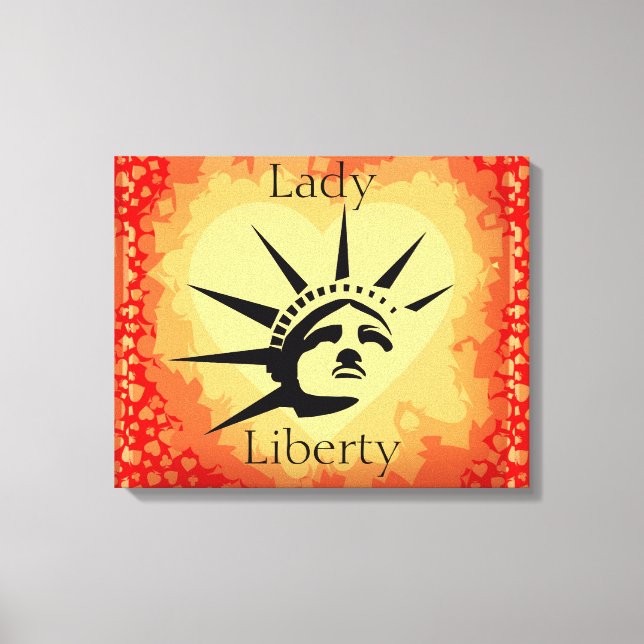Dam Liberty Wrapped Canvas (Framsida)