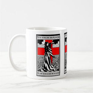 Dam Liberty WWI US Patriotic Poster 1918 Kaffemugg
