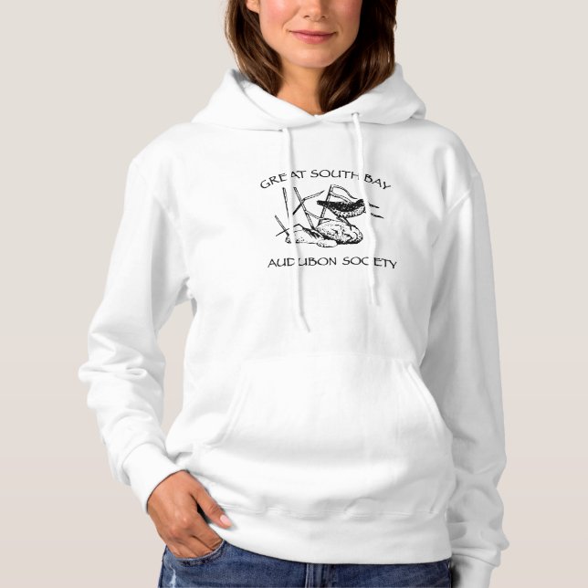 Dam Light-Färgad Hoodie Tröja (Framsida)