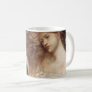 Dam Lilith by Rossetti, Vintage Victorian Portait Kaffemugg