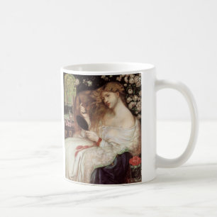 Dam Lilith by Rossetti, Vintage Victorian Portait Kaffemugg