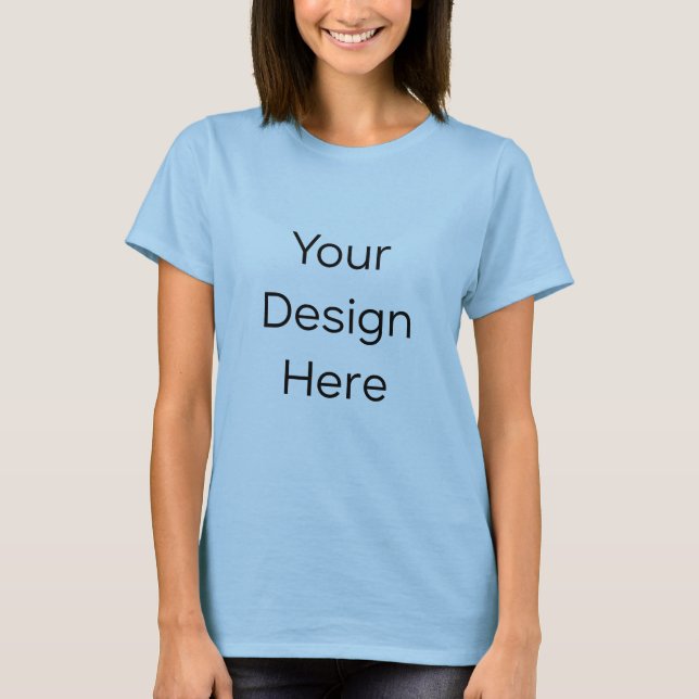 Dam ljusblå t-shirt (Framsida)