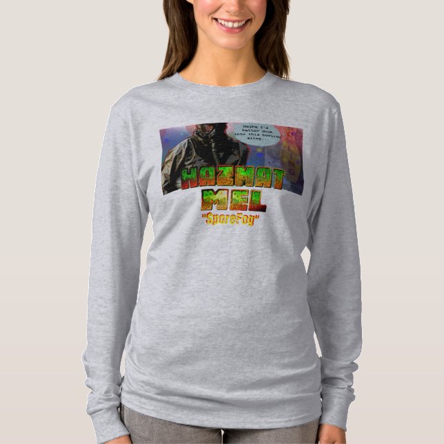 Dam LongSleeve "Hazmat Mel - SporeFog" skjorta Tee Shirt (Framsida)