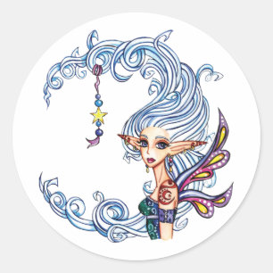 Dam Luna Fairy Stickers Runt Klistermärke