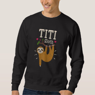 Dam Lutfisk Grafisk Humor Zoo Djur Titi Lång Ärmad Tröja