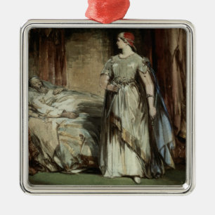 Dam Macbeth, 1850 Julgransprydnad Metall
