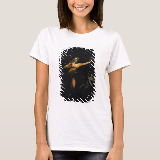 Dam Macbeth Sleepgång, 1783 (olja på arbetsyta) T-shirt (Framsida)