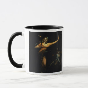 Dam Macbeth som Sleepwalking, 1783 (olja på Mugg