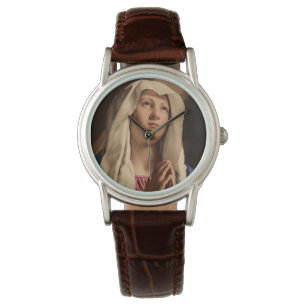 Dam Madonna Praying (Virgin Mary) (kristen konst) Armbandsur