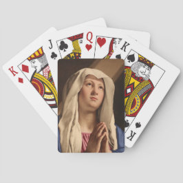 Dam Madonna Praying (Virgin Mary) (kristen konst) Casinokort