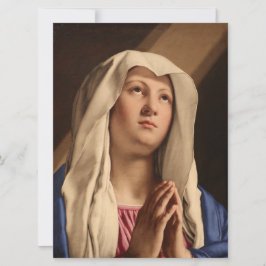 Dam Madonna Praying (Virgin Mary) (kristen konst) Kort