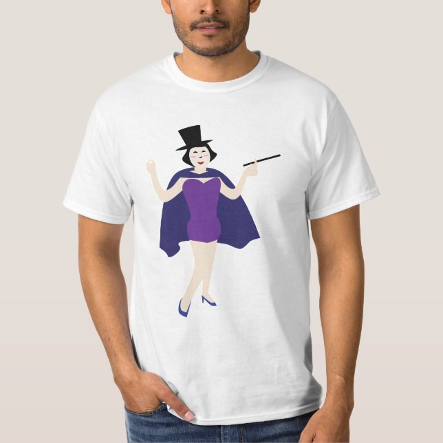 Dam Magiker T Shirt (Framsida)
