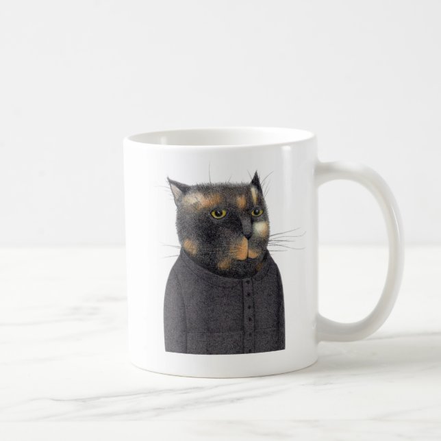 DAM MAID CAT White Mugg (Höger)
