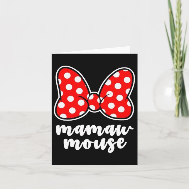 Dam Mamaw Mus Familjesemesterbåge  Kort (Framsida)