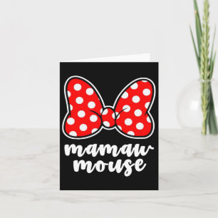Dam Mamaw Mus Familjesemesterbåge Kort